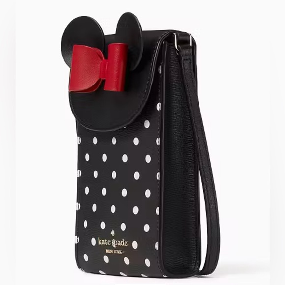 Disney X Kate Spade New York Minnie Mouse North South Flap Phone Crossbody - Picture 2 of 4